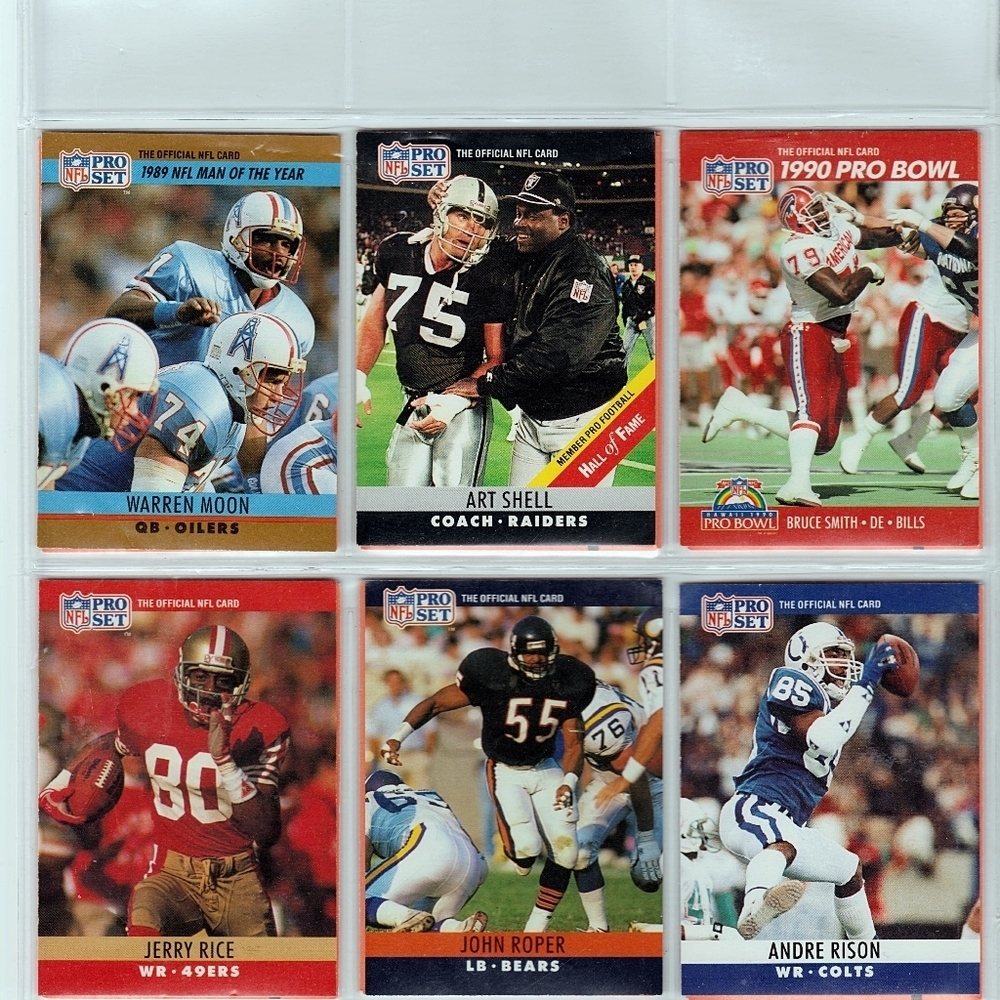 100 Football Cards Vintage Unsorted - Picture 2 of 4